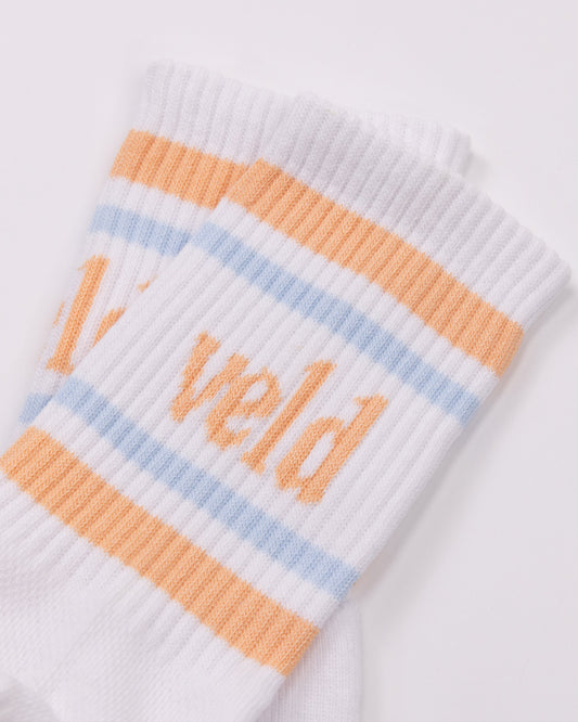 White / Coral / Light Blue